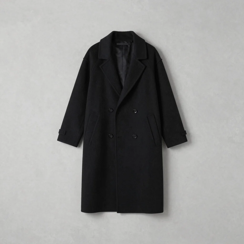 Manteau Structuré en Laine Vierge