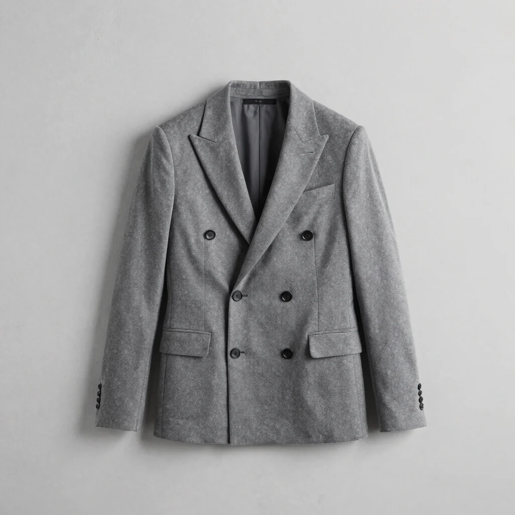 Veste Blazer Croisée en Laine